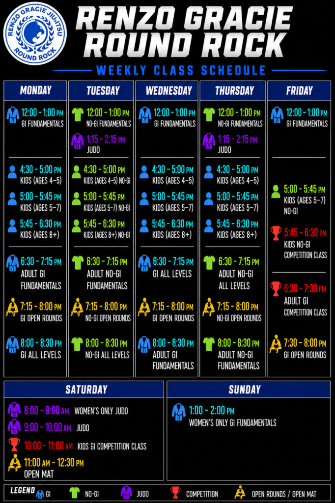Renzo Gracie Round Rock Schedule